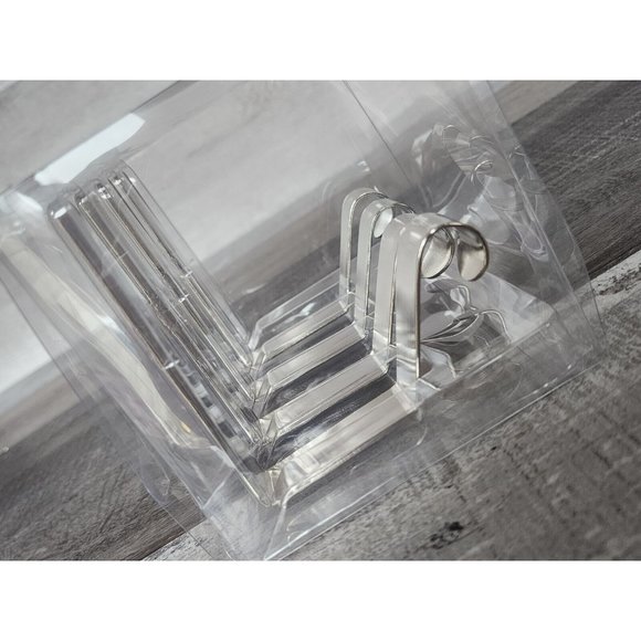 Ashland Christmas Stocking Holders 4 Pc Silver New In Box - Picture 1 of 4